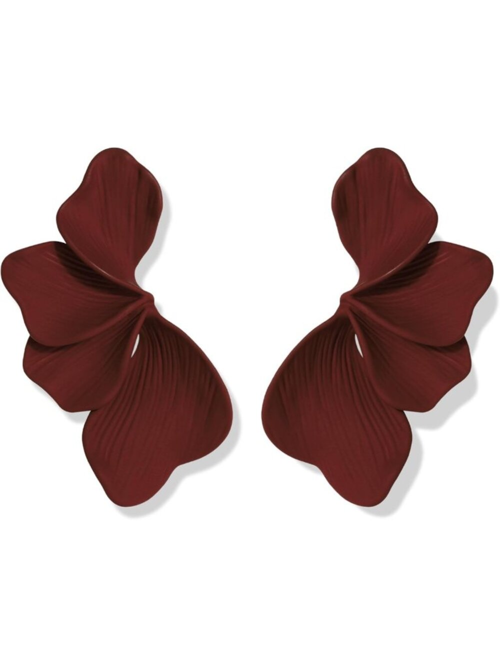 Chunky Gold Flower Statement Earrings - Bold Jewelry for Women, Trendy Accessory